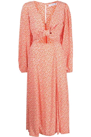 FAITHFULL THE BRAND Floral-print midi dress