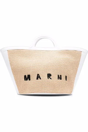 Marni Tropicalia logo-embroidered tote bag