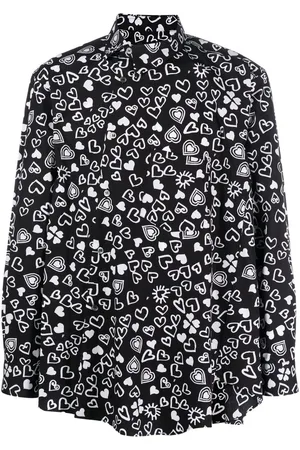 Comme des Garçons Heart-print long-sleeve shirt