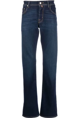 Jacob Cohen Embroidered-logo straight-leg jeans