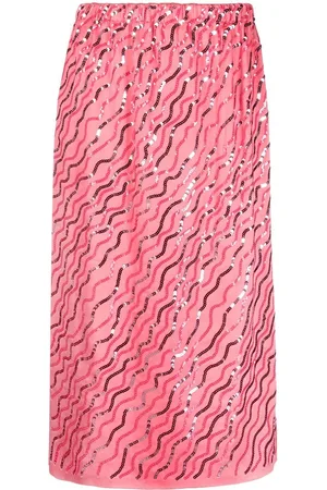 Marni Sequin-embellished A-line skirt
