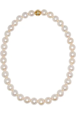 ANINE BING 14kt yellow Classic pearl choker necklace