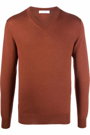Cruciani V-neck cashmere-silk jumper