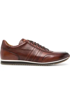 Magnanni Leather lace-up sneakers