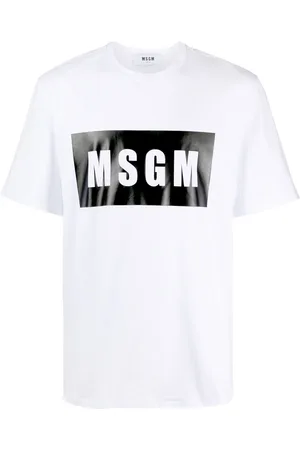 Msgm Logo-print cotton T-shirt