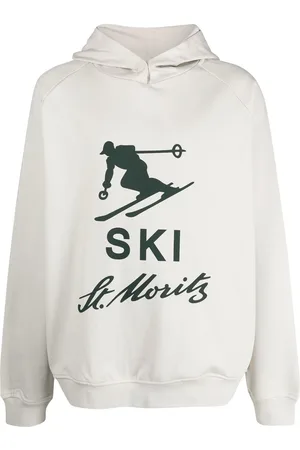 Bally Ski graphic-print cotton hoodie