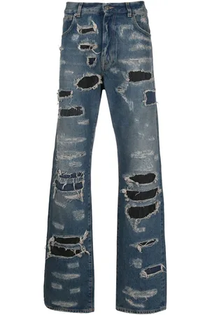 424 FAIRFAX Straight-leg distressed jeans