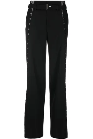 DION LEE Eyelet-detail wide-leg trousers