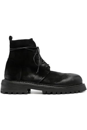 MARSÈLL Suede lace-up ankle boots