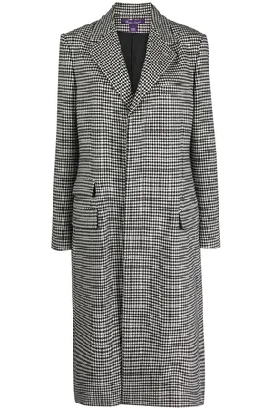 Ralph Lauren Wells houndstooth wool coat