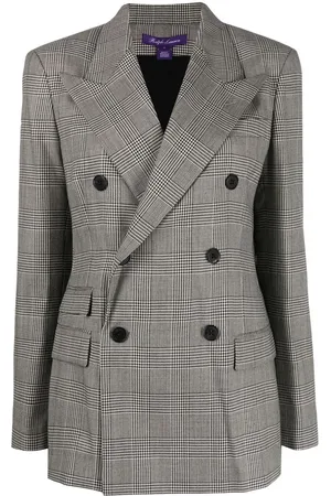 Ralph Lauren Elske check double-breasted blazer