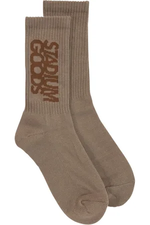 STADIUM GOODS® Ribbed logo "Wild Mushroom" socks