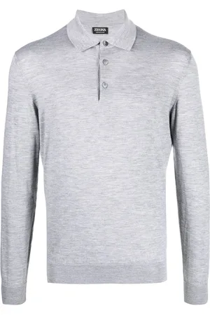 Ermenegildo Zegna Cashmere-silk polo top