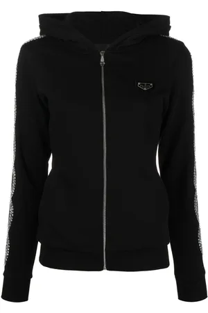 Philipp Plein Rhinestone-embellished full-zip hoodie