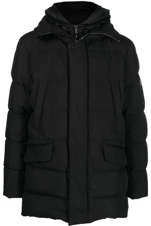 MOORER Hooded padded coat
