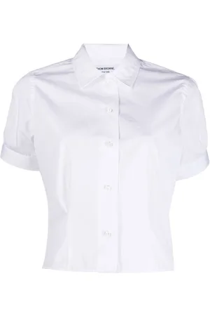 Thom Browne Cropped short-sleeve shirt