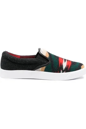 JUNYA WATANABE Abstract-pattern wool sneakers