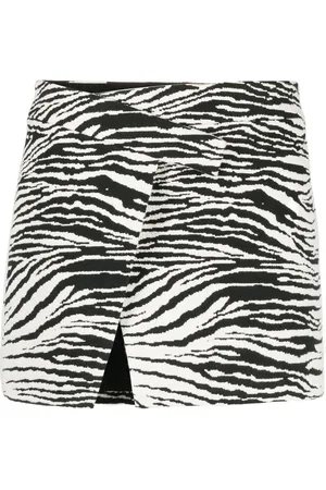 The Attico Clow zebra-print miniskirt