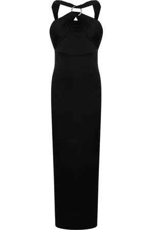 The Attico Draped halterneck dress