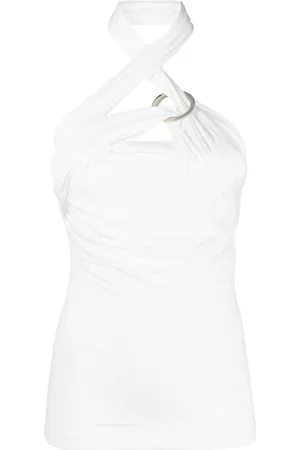 The Attico Draped halterneck top