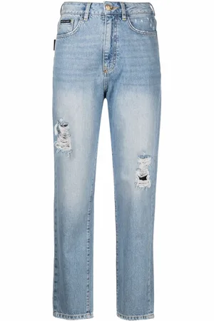 Philipp Plein Cropped boyfriend jeans
