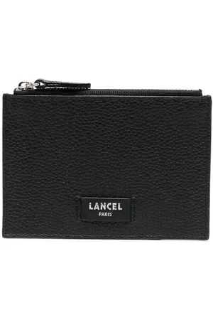 LANCEL Logo leather card holder