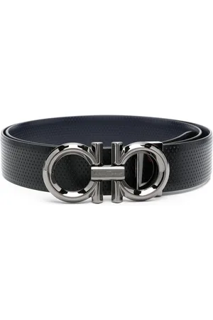 Salvatore Ferragamo Logo-buckle leather belt