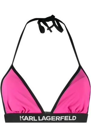 Karl Lagerfeld Logo-band bikini top