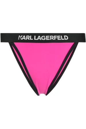 Karl Lagerfeld Logo-waistband bikini bottoms