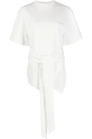 The Attico Tie-front short-sleeve T-shirt