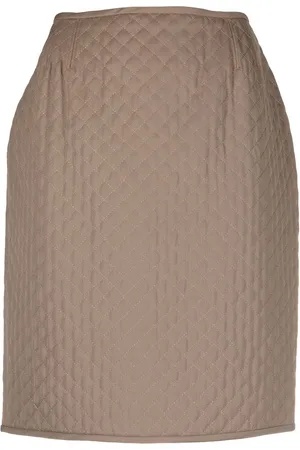 Jean Paul Gaultier 1990s high-waisted diamond-quilted skirt