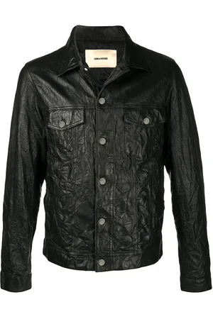 Zadig & Voltaire Base crinkle leather jacket