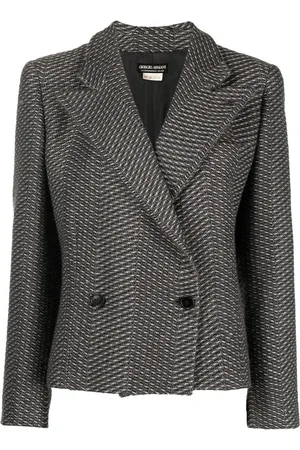 Giorgio Armani 1990s bouclé double-breasted jacket