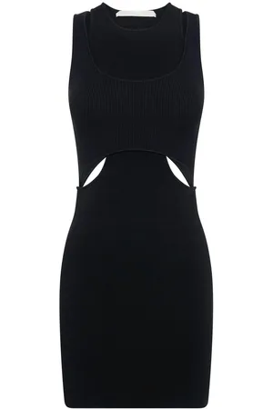 DION LEE Cut-out detail layered mini dress