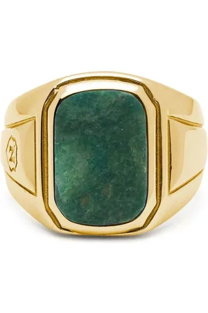 Nialaya Oblong -plated signet ring
