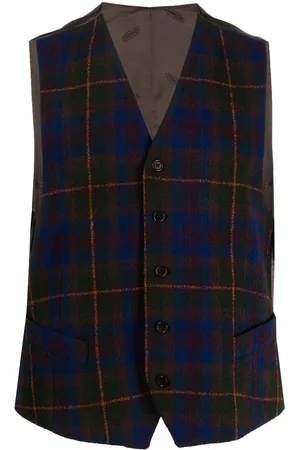 Missoni 1990s plaid buttoned vest