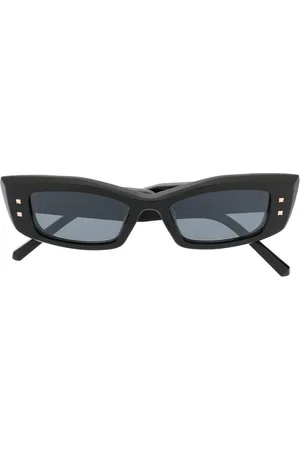 VALENTINO GARAVANI Rockstud rectangle-frame sunglasses