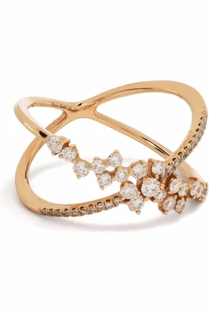 DJULA 18kt rose gold Fairy Tale cross diamond ring