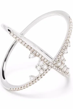 DJULA 18kt white gold Fairy Tale X diamond ring