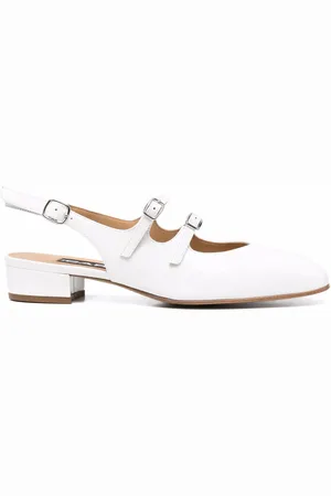 Carel Peche patent-leather slingback pumps