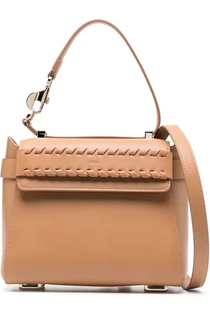 Chloé Whipstitch detail leather tote bag