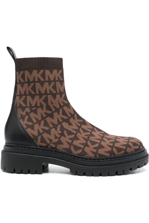Michael Kors Comet logo-knit ankle boots