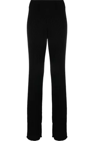 Fabiana Filippi Ribbed-knit flared trousers