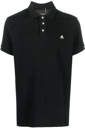 Moose Knuckles Logo patch polo shirt