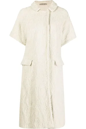 Bottega Veneta Short-sleeved jacquard coat