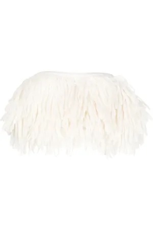 Jacquemus Fringed cropped top