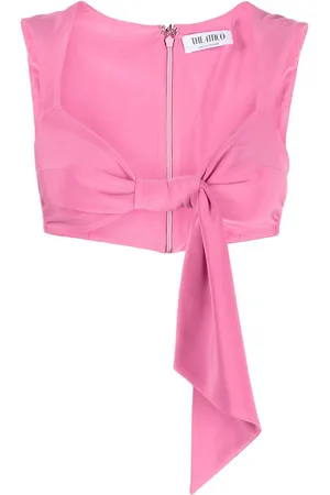 The Attico Knot-detail cropped top