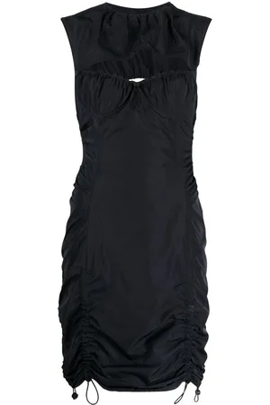 MONSE Cut-out drawstring-detail mini dress