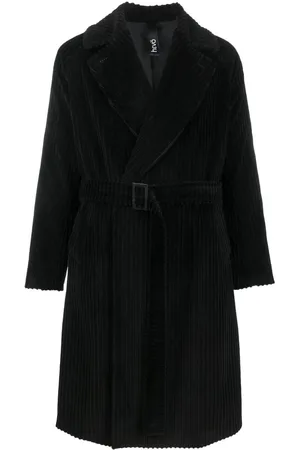 HEVO Belted ribbed coat