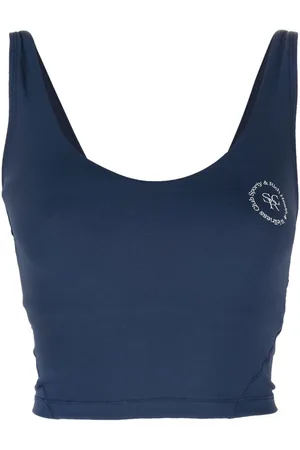 Sporty & Rich Logo-print detail tank top